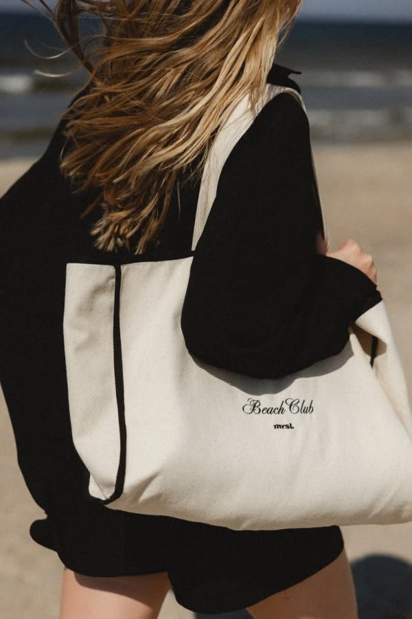 Inside a larger tote