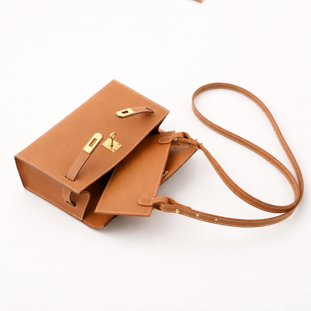 Convertible Kelly Pochette Strap in Swift Leather (Strap with Leather Insert)
