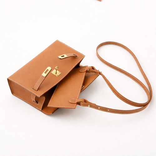 Convertible Kelly Pochette Strap in Swift Leather (Strap with Leather Insert)