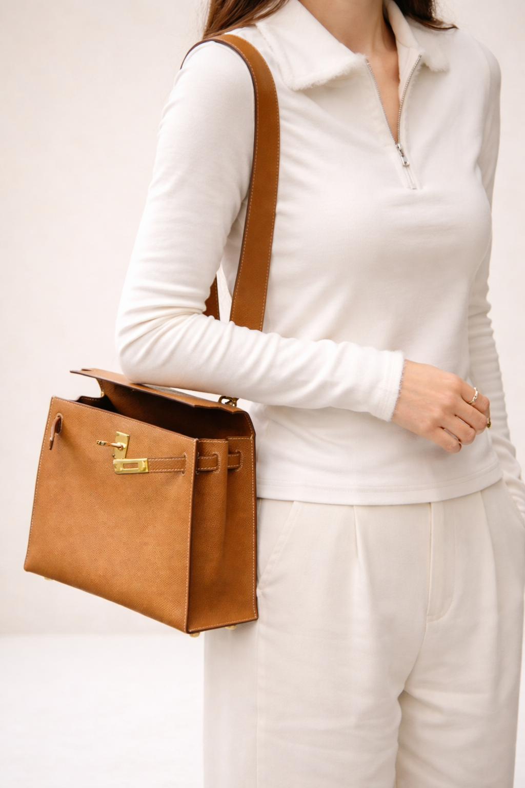 Wide Bag Strap for Hermès Kelly 25 & 28 | Handcrafted Leather 40mm