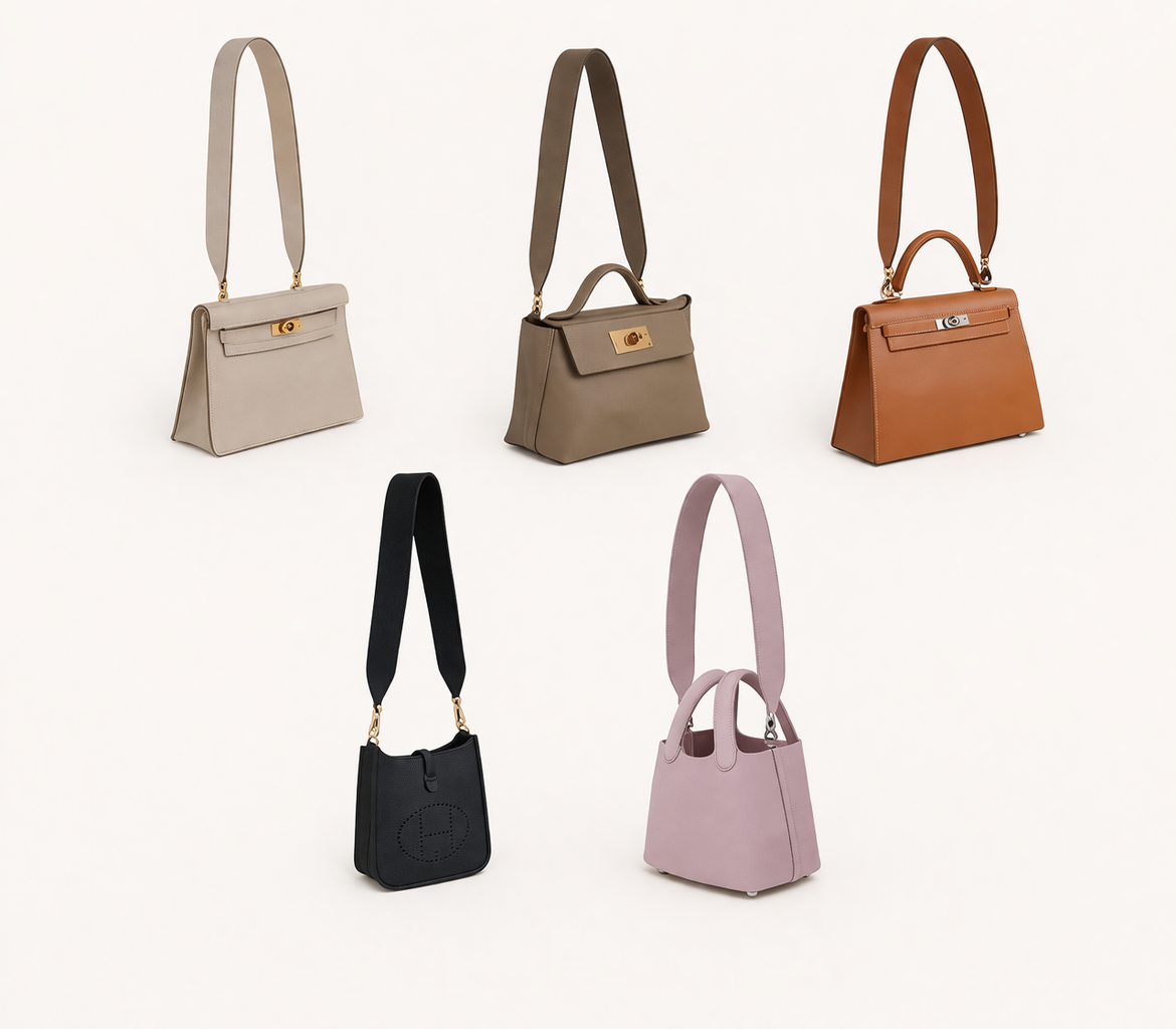 Wide Bag Strap for Hermès Kelly 25 & 28 | Handcrafted Leather 40mm