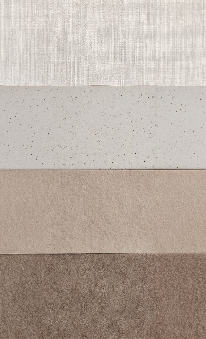 Stone, cream and soft greige