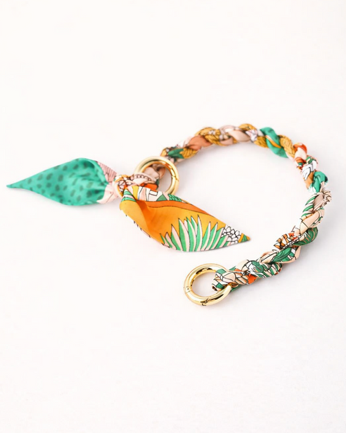 Silk Braided Scarf Strap for Hermès Mini Evelyne | Handcrafted